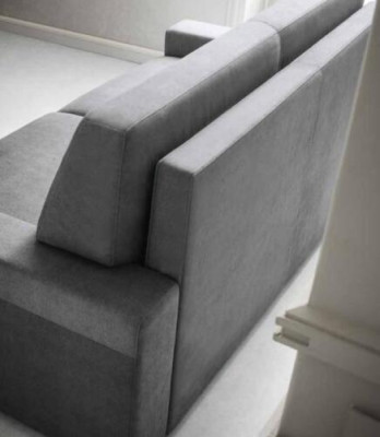 Sofá de tela gris de dos plazas para sala de estar, sofás de diseñador, sofás tapizados, nuevo sofá para dos.