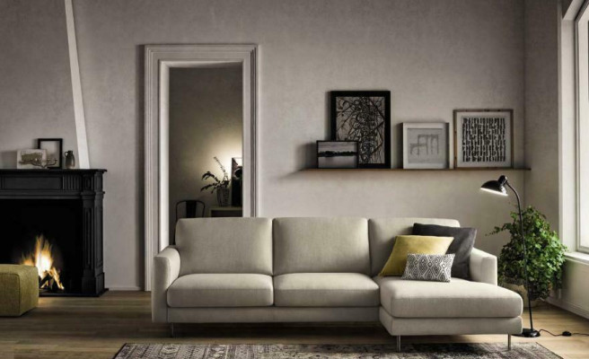 Sofá esquinero italiano Sofás Sofá Sofá Sofá Conjunto Muebles Tela alfitalia