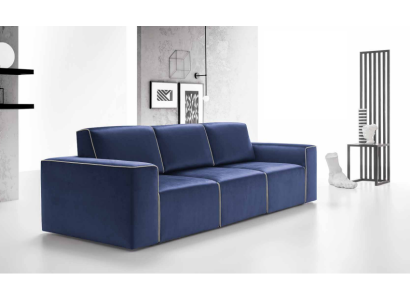 Sofá de tres plazas Diseño de tapicería Sofá moderno de 3 plazas Muebles para la sala de estar Alfitalia