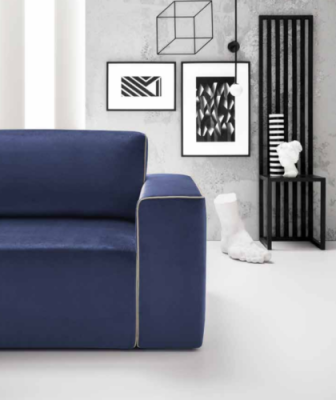 Sofá de tres plazas Diseño de tapicería Sofá moderno de 3 plazas Muebles para la sala de estar Alfitalia