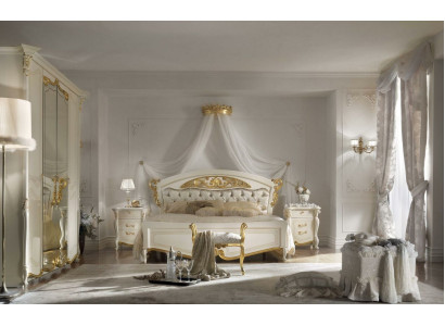 Dormitorio 3 piezas. Juego Cama 2x Mesitas de noche Acolchado Consola Camas Doble Hotel