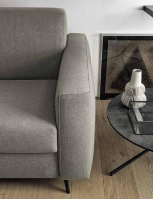 Sofá de tres plazas de tela, sofá modular, sofá lounge, sofá tapizado - Italia.