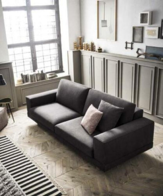 Estilo italiano Sofá de lujo para sala de estar Sofá de 3 plazas Sofá alfitalia