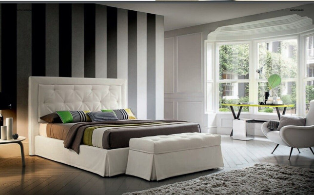 Chesterfield camas 180x200cm Dormitorio Textil Tela Diseño de cama de lujo Hotel
