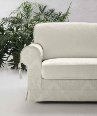 Textil Sofá de lujo de 3 plazas con marco de madera Textil Sofá alfitalia