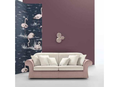 Muebles tapizados clásicos Sofás Diseño Lujo Sofá Telas Sofás Rosas de 3 plazas
