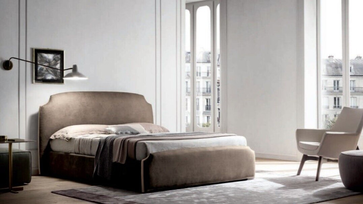 Lujo dormitorio doble camas textiles 200x200 cama cama tapizada muebles de Italia
