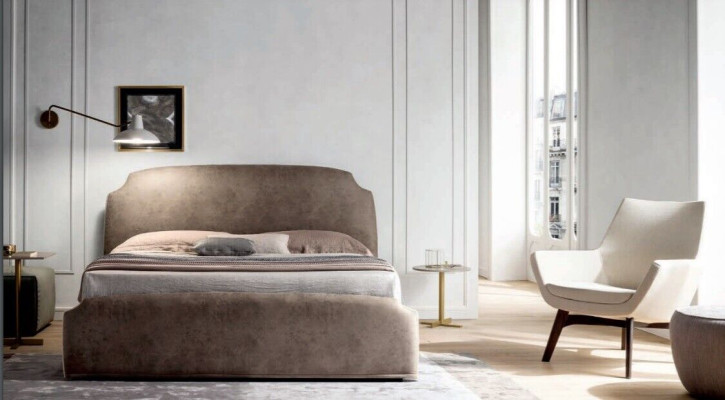 Lujo dormitorio doble camas textiles 200x200 cama cama tapizada muebles de Italia