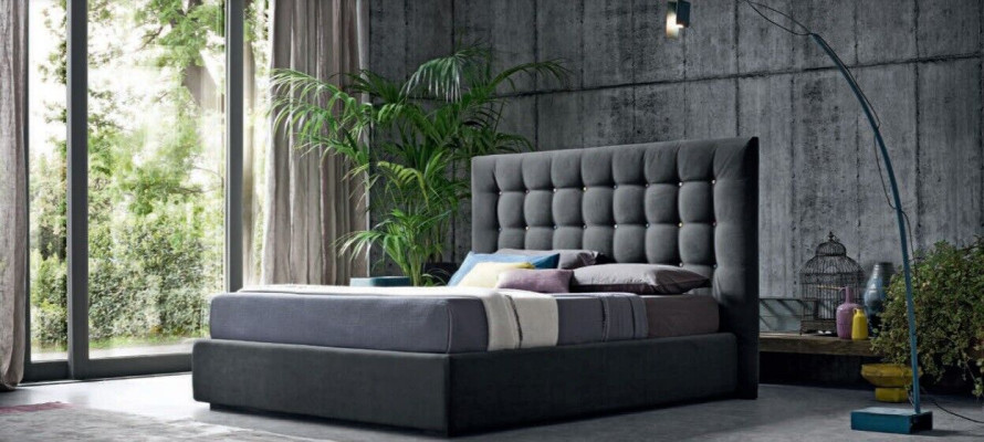 Chesterfield Bed Luxury Bedroom Textile Bed Upholstery Design Double Hotel