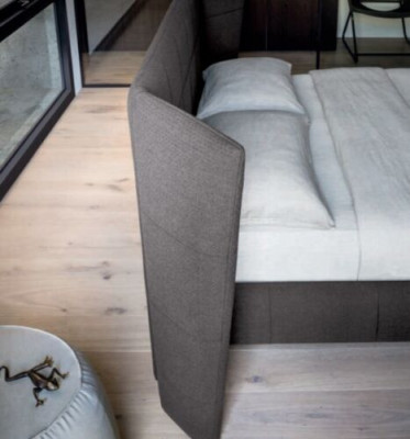 Cama de diseño de lujo, camas 160 x 200 cm Dubai doble hotel de madera cama de dormitorio.