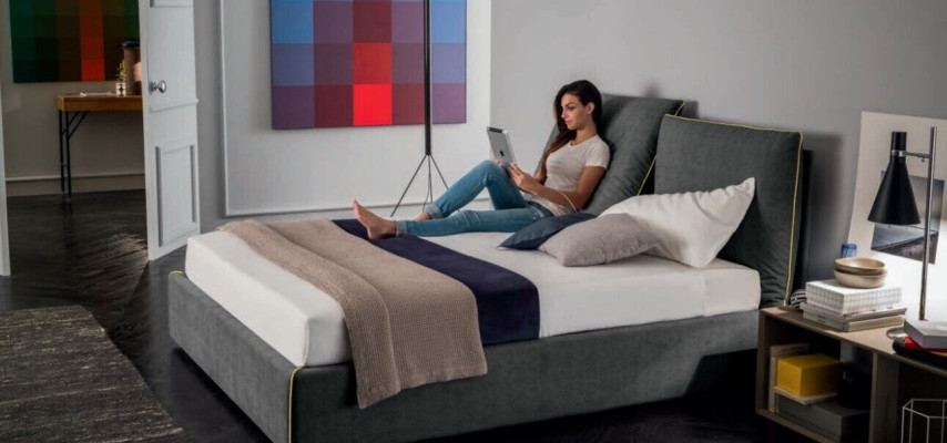 Lujo tapizado tela diseño cama dormitorio camas 180x200 cm textil hotel