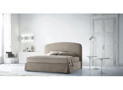 Cama Acolchada de Lujo Doble Hotel Cama Matrimonial 180x200cm Muebles de Italia Cuero Textil