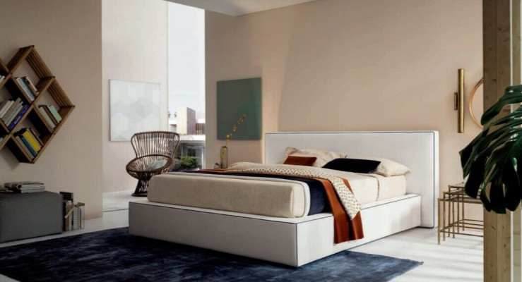 Diseñador italiano cama dormitorio camas textiles hotel de lujo muebles tapizados