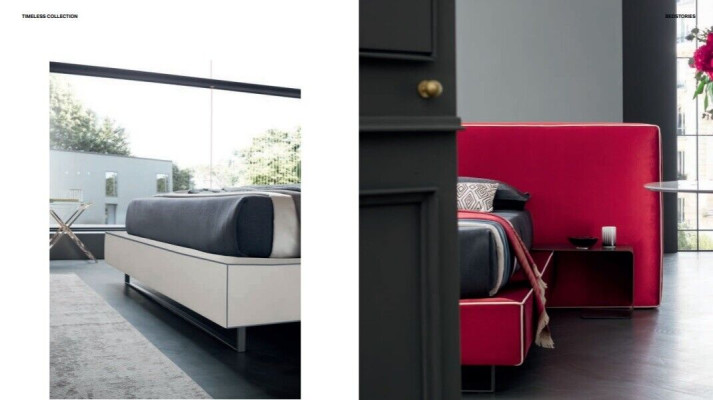 Diseñador italiano cama dormitorio camas textiles hotel de lujo muebles tapizados