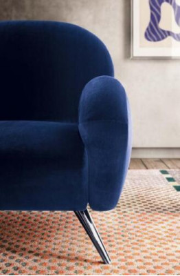 Sofá sofá tapizado silla moderna contemporánea sillón tapizado Italia de 1 plaza