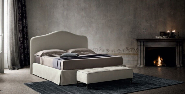 Cama de hotel diseño textil cama doble Italia estructura camas lujo dormitorio