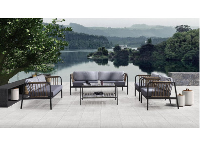 Sofá de 3 plazas 2 plazas Sofá de lujo Juego de muebles de diseño Neutro de 5 piezas Gris Nuevo