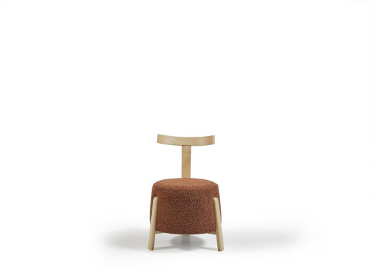 Silla de lujo para comedor, tapizada, sillón redondo, asiento tipo lounge, 1x sillón con respaldo, nuevo.