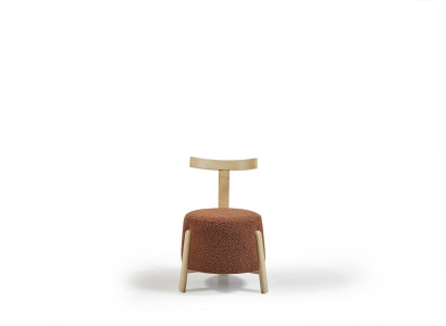 Silla de lujo para comedor, tapizada, sillón redondo, asiento tipo lounge, 1x sillón con respaldo, nuevo.
