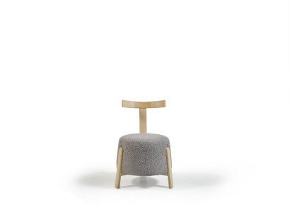 Sillón moderno 1x silla de comedor sala asiento tapizado textil nuevo