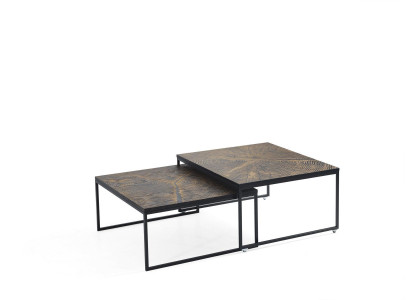 Mesa de centro de lujo Mesa auxiliar Muebles Madera Moderno Diseño de sala de estar