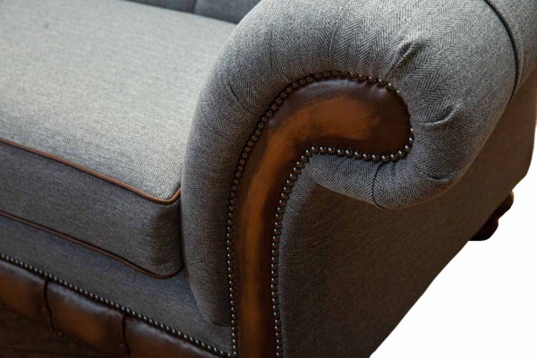 Sofá de lujo 4 plazas salón diseño chesterfield sofá gris sofás nuevo.