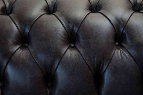 Chesterfield Diseño Luxus Sofá Tapizado Moderno Sillón Asiento de Cuero Sofá de Cuero