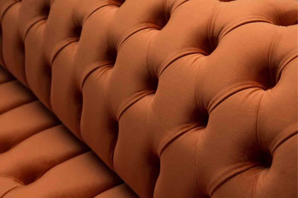 Chesterfield británico tapizado lujo sofá diseño sofá clásico 4 plazas.