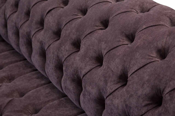 Sofá de diseño de 4 plazas Sofá tapizado de tela de lujo Sofás Chesterfield