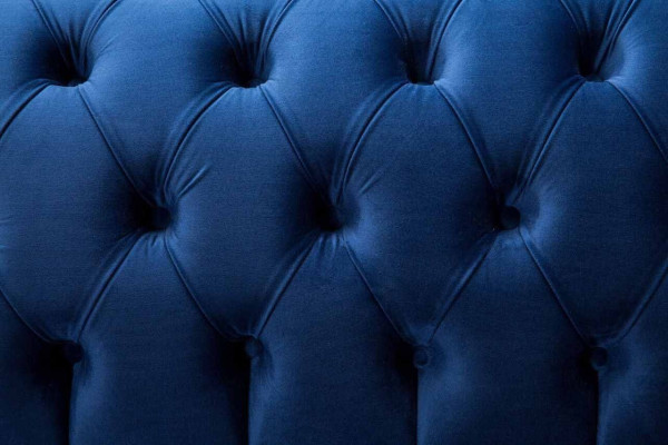 Chesterfield Gran Sofá de Tela de Terciopelo Acolchado Sofás de 4 Plazas Sofás