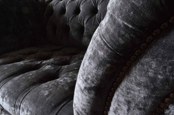 Sofá de cuatro plazas 4 plazas Sofás Textil Diseño moderno Tela Poliéster Gris