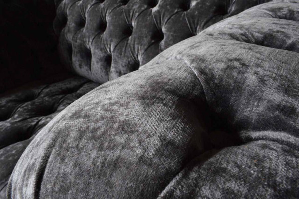 Sofá de cuatro plazas 4 plazas Sofás Textil Diseño moderno Tela Poliéster Gris