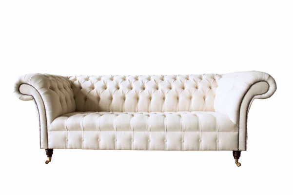 Sofá Chesterfield 3 plazas diseñador rosa, sillones de tela, tapizado textil.