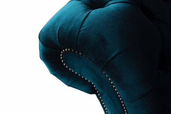 Sofá de diseñador de 3 plazas Chesterfield Sofá tapizado Sofás de diseño Sofá de asiento