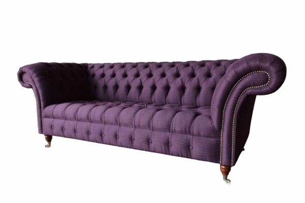 Sofá Chesterfield de 3 plazas, sofá de tela, sofá, tapicería, asiento de 3 plazas, nuevo.