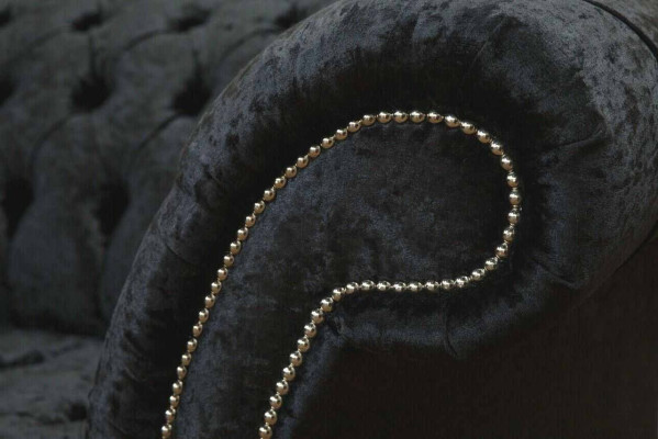 Sofá de lujo textil Chesterfield Sofás Tapizados de dos plazas