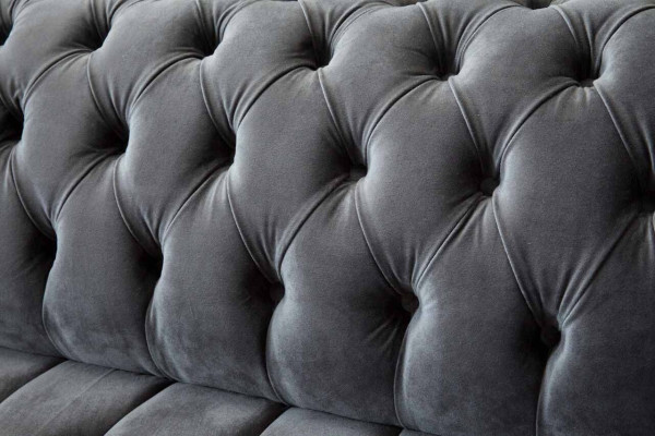 Chesterfield sofá de 3 plazas Diseño Sofás Sofás Tapizados Textil de Tres Plazas