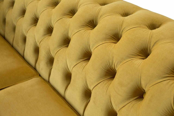 Chesterfield sofá de tres plazas de lujo, 3 plazas, diseño de tela para sofás