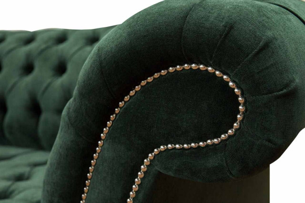 Sofá de tres plazas de lujo verde, sofá de 3 plazas, diseño de asientos de sofás muebles de sofá