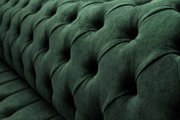 Sofá de tres plazas de lujo verde, sofá de 3 plazas, diseño de asientos de sofás muebles de sofá