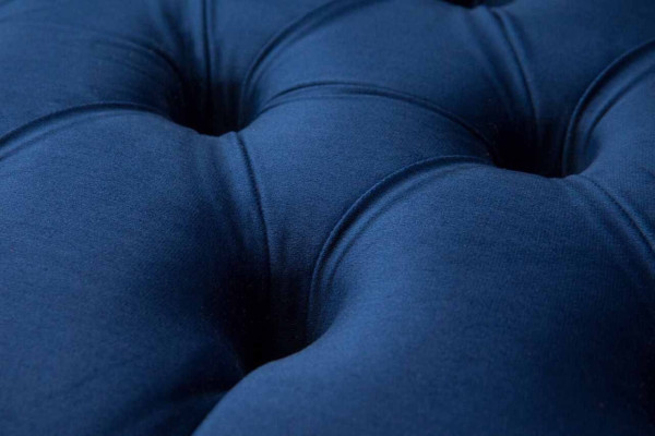 Muebles de oficina Chesterfield ingleses, sofá, sofá de 2 plazas en azul real.
