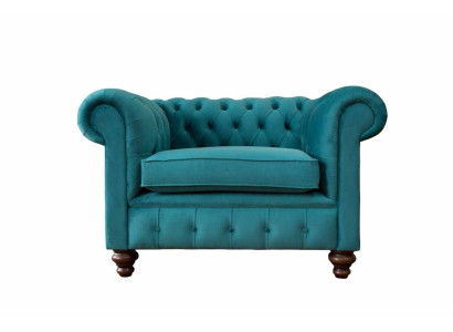 Sofá de diseño de lujo Chesterfield de un asiento, sofá de lujo nuevo