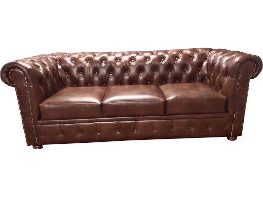 Sofá Chesterfield de lujo de 3 plazas Lounge Sofás Couch 230 cm Tela
