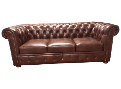 Sofá Chesterfield de lujo de 3 plazas Lounge Sofás Couch 230 cm Tela