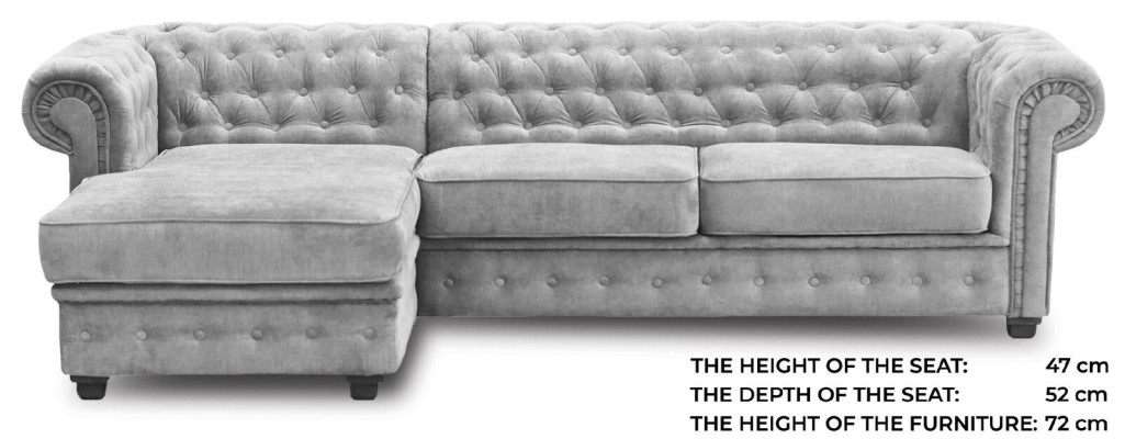 Sofá de esquina Chesterfield Sofá Sofá Muebles Sofás Sofás Esquineros