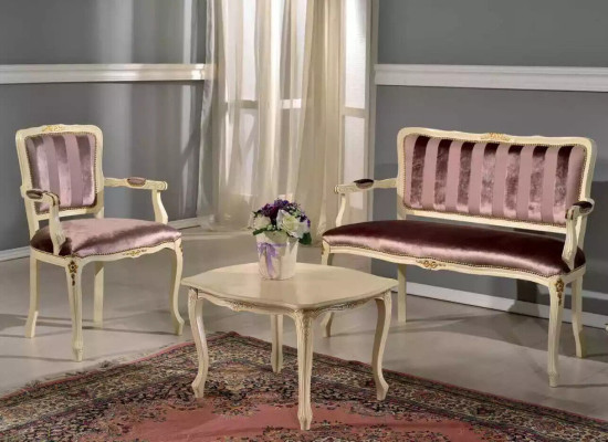 Clásico conjunto de asientos Banco Sillón Muebles de salón Bancos Conjunto Nuevo