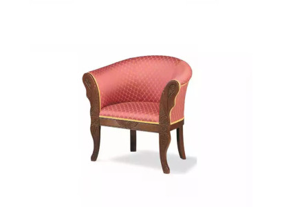 Clásico sillón de diseñador Muebles de sala Muebles de tela Tapizado Asiento.