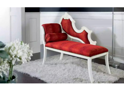 Sofá chaise longue rojo Muebles clásicos de salón Diseño de muebles Cama de diseñador