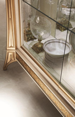 Set de muebles de sala: aparador de sala, 2 vitrinas, conjunto de 3 piezas de pared para sala arredoclassic