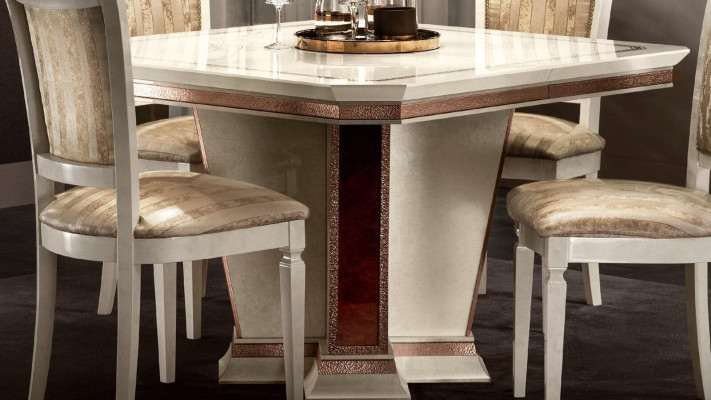 Mesa de comedor barroca de madera conjunto de sala de estar comedor muebles de diseño mesas